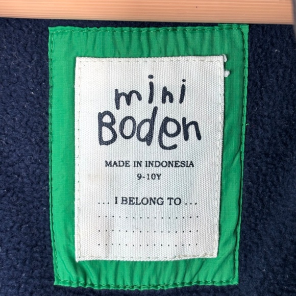 Mini Boden Colorblock Puffer Vest 9-10Y Snap Pockets Green Yellow Outdoor Fall - Picture 6 of 10